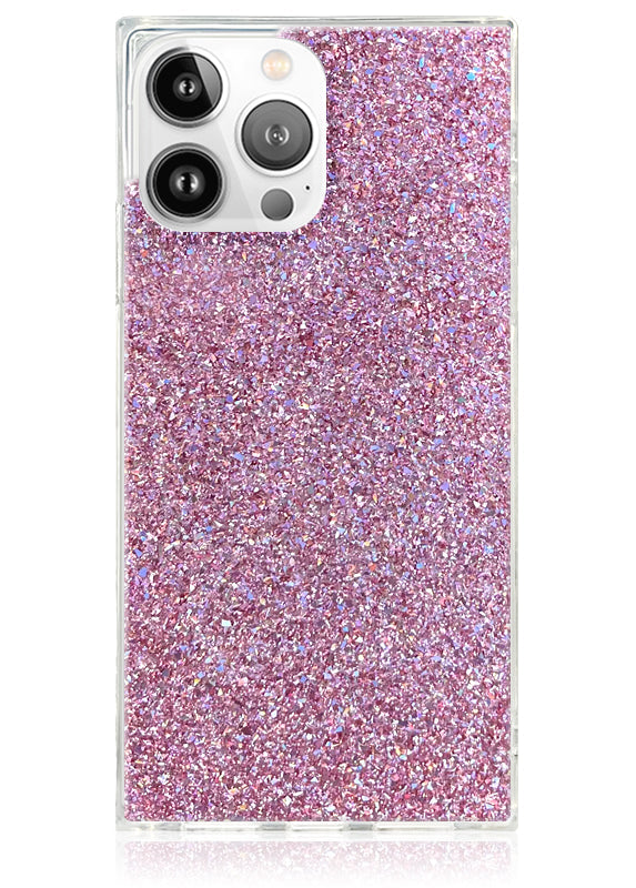 SQUARE? Pink Glitter iPhone Case