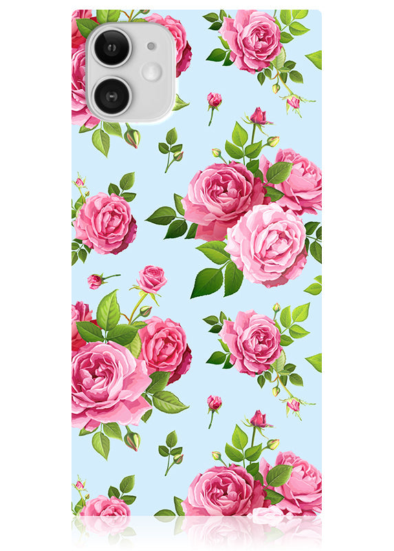 SQUARE? Pink Rose Bouquet iPhone Case