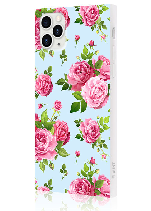 SQUARE? Pink Rose Bouquet iPhone Case