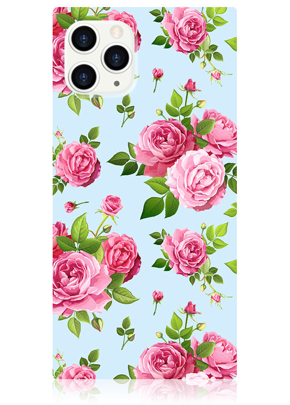SQUARE? Pink Rose Bouquet iPhone Case