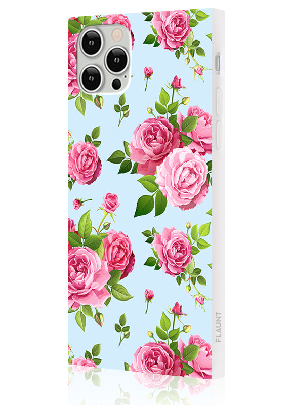 SQUARE? Pink Rose Bouquet iPhone Case
