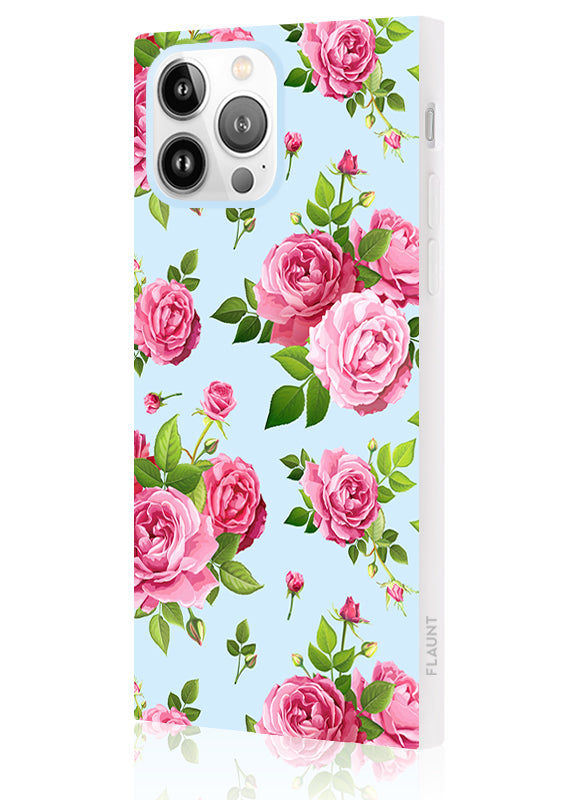 SQUARE? Pink Rose Bouquet iPhone Case