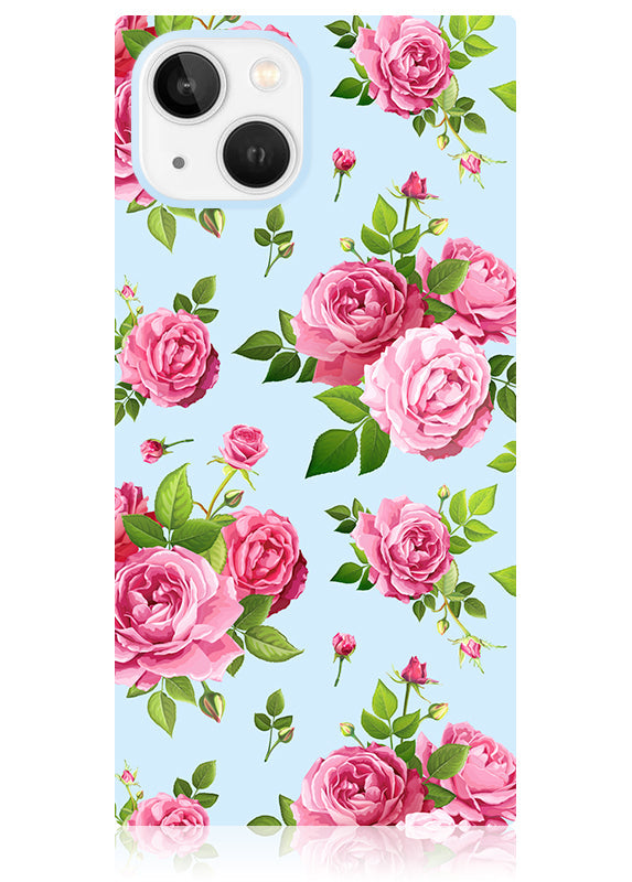 SQUARE? Pink Rose Bouquet iPhone Case