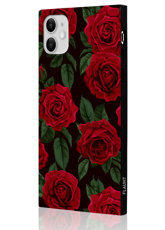 SQUARE? Rose Print iPhone Case