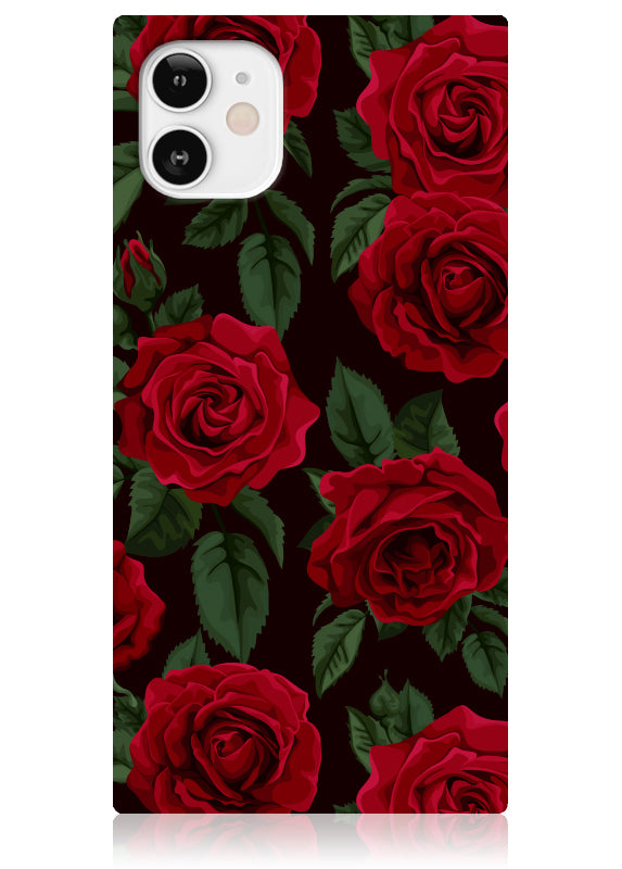 SQUARE? Rose Print iPhone Case