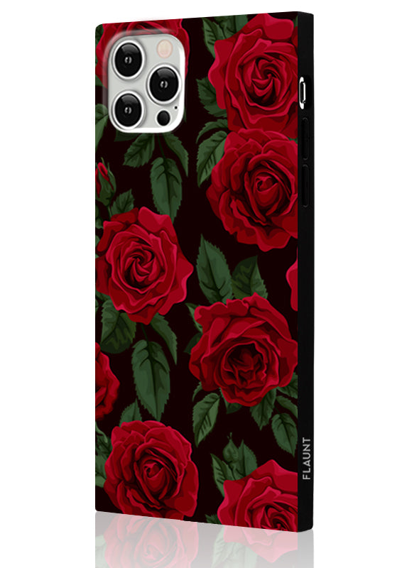 SQUARE? Rose Print iPhone Case