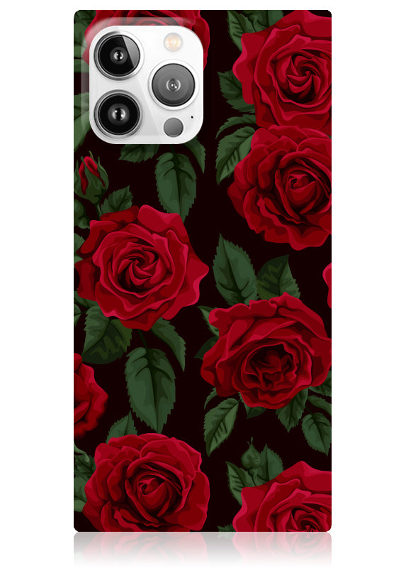 SQUARE? Rose Print iPhone Case