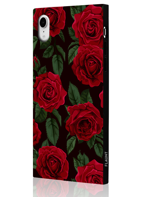 SQUARE? Rose Print iPhone Case