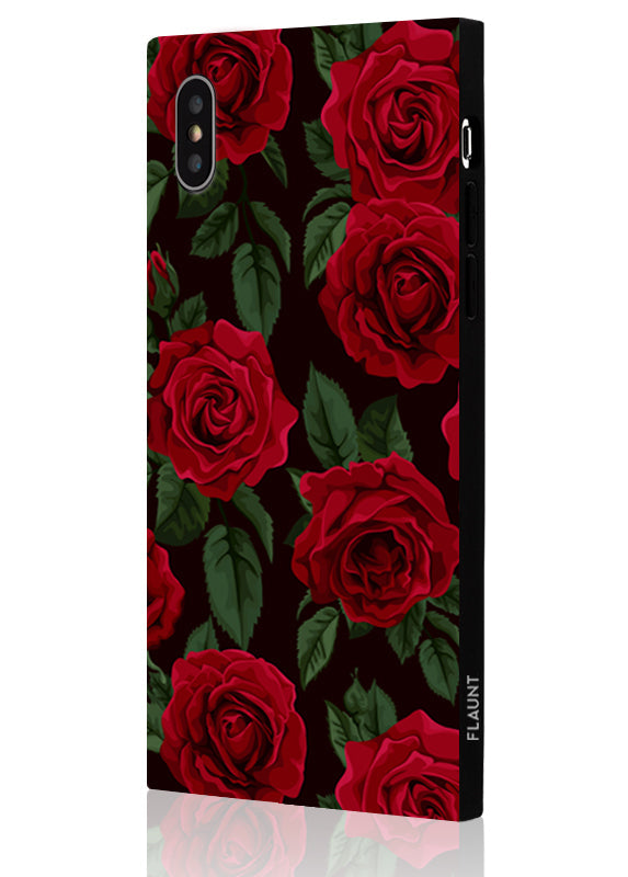 SQUARE? Rose Print iPhone Case