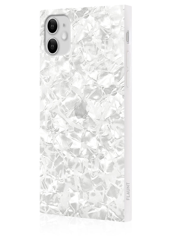 SQUARE? White Pearl iPhone Case