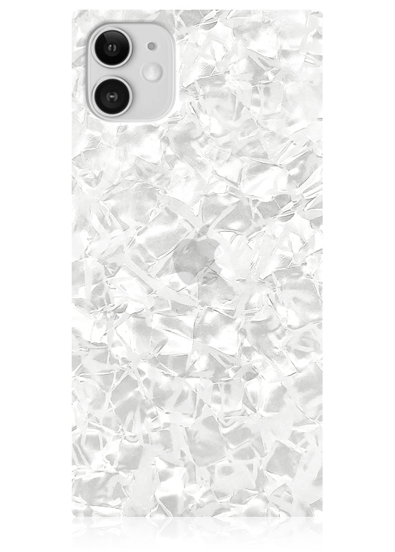 SQUARE? White Pearl iPhone Case