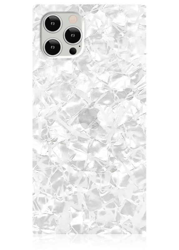 SQUARE? White Pearl iPhone Case