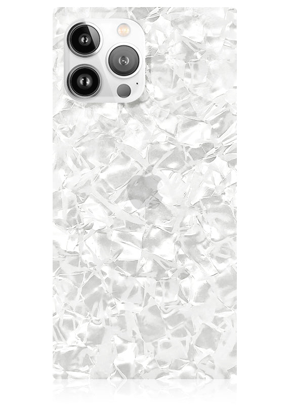 SQUARE? White Pearl iPhone Case