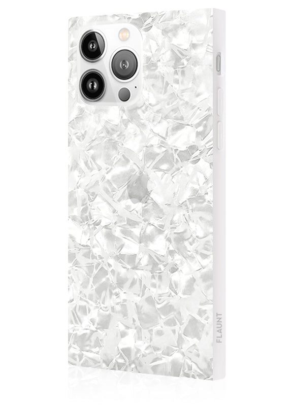 SQUARE? White Pearl iPhone Case