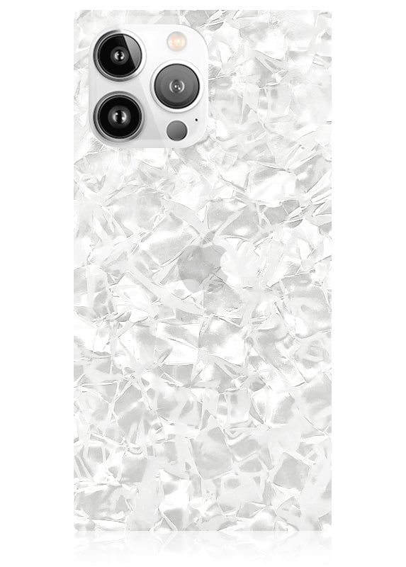 SQUARE? White Pearl iPhone Case