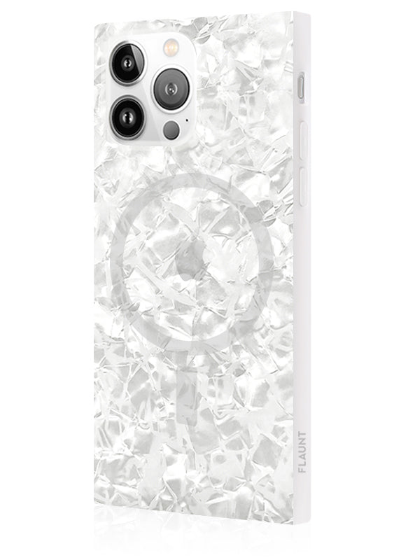 SQUARE? White Pearl iPhone Case