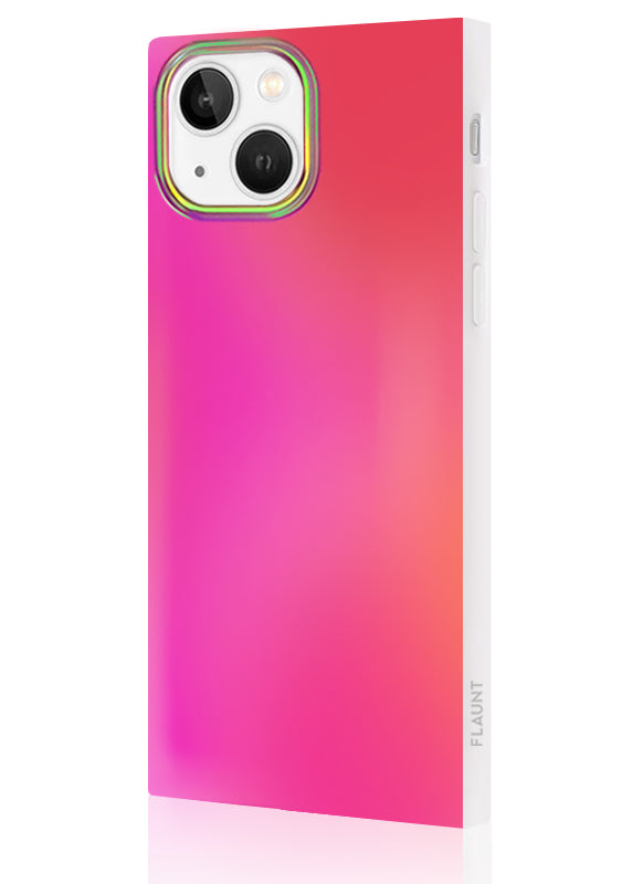 SQUARE? Pink Iridescent Satin iPhone Case