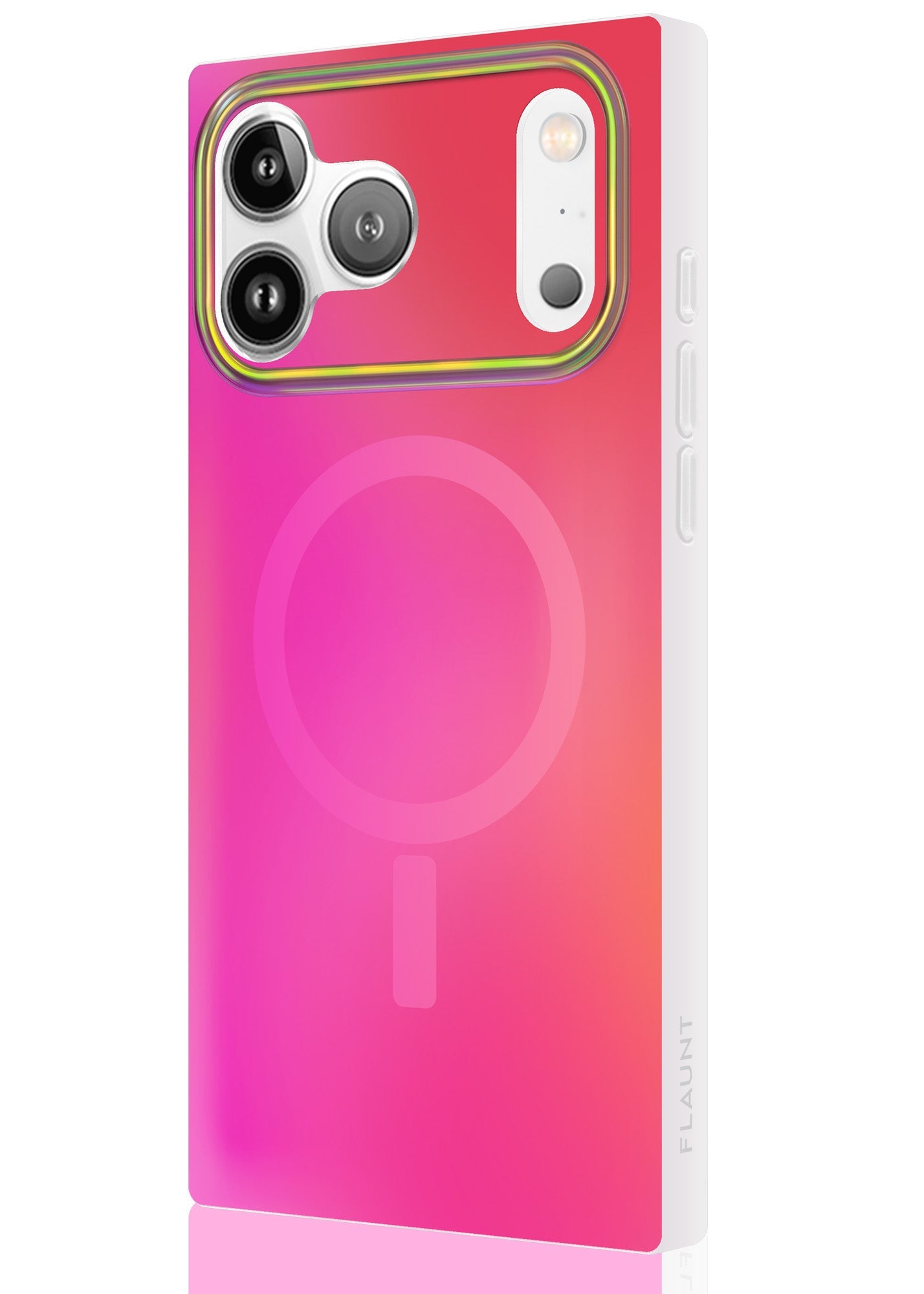 SQUARE? Pink Iridescent Satin iPhone Case