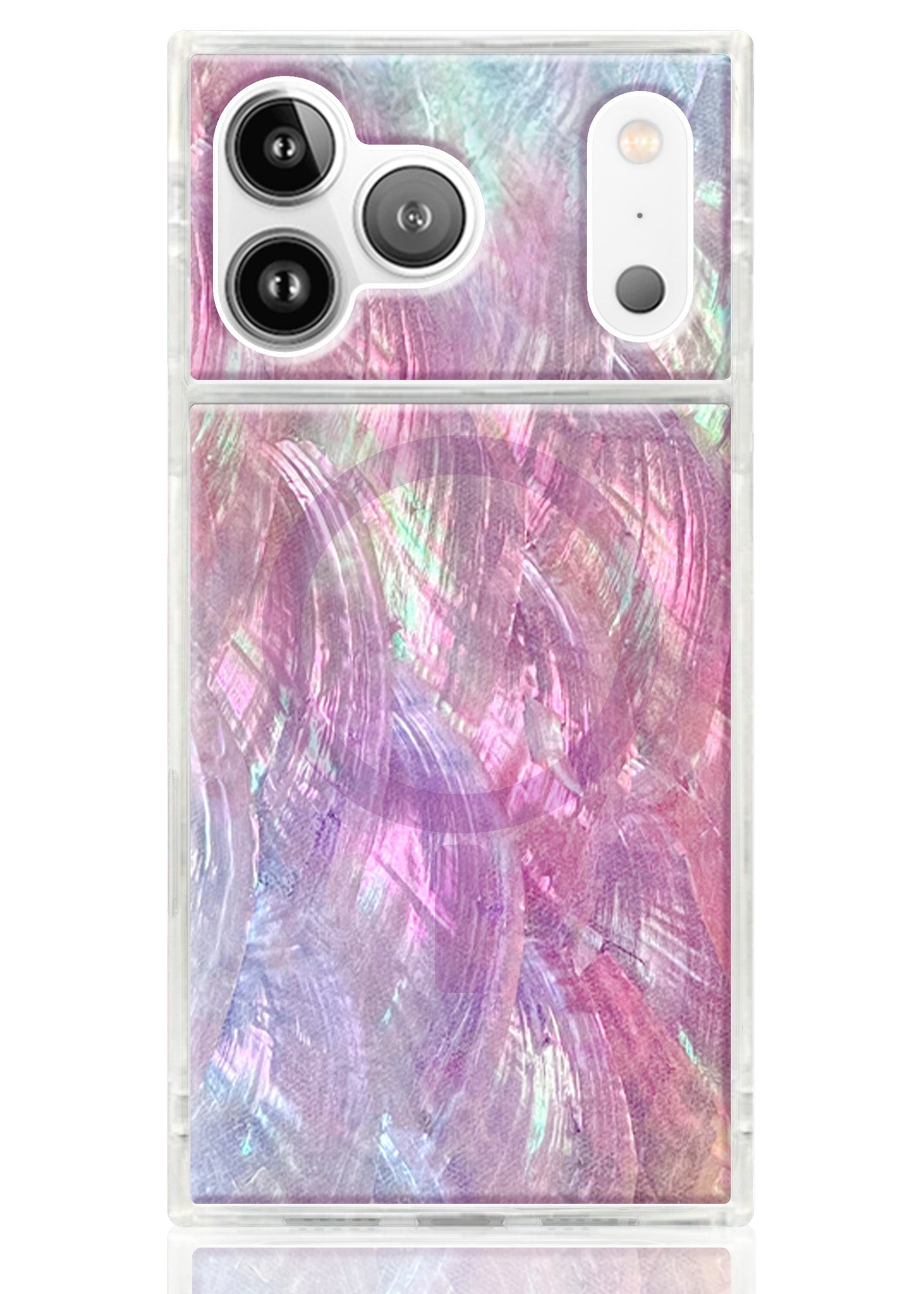 SQUARE? Pink Mother of Pearl iPhone Case