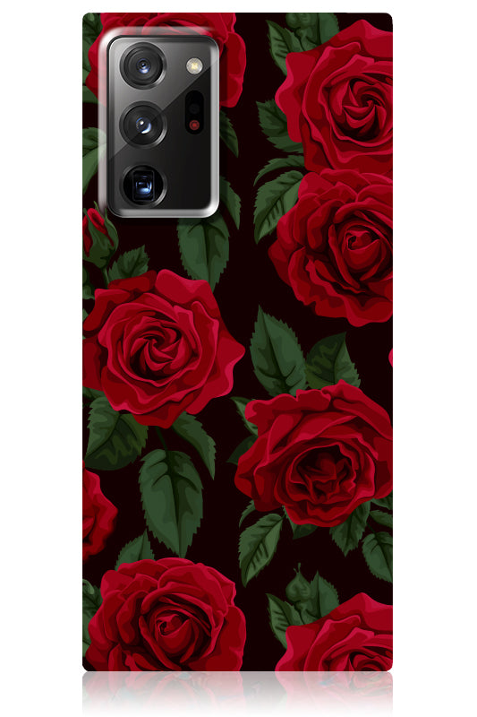 SQUARE? Rose Print Galaxy Case