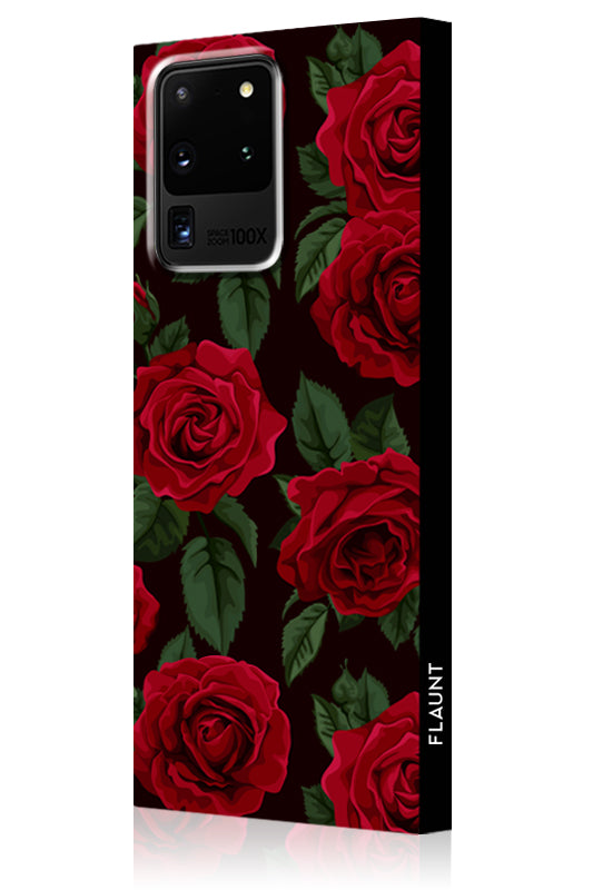 SQUARE? Rose Print Galaxy Case