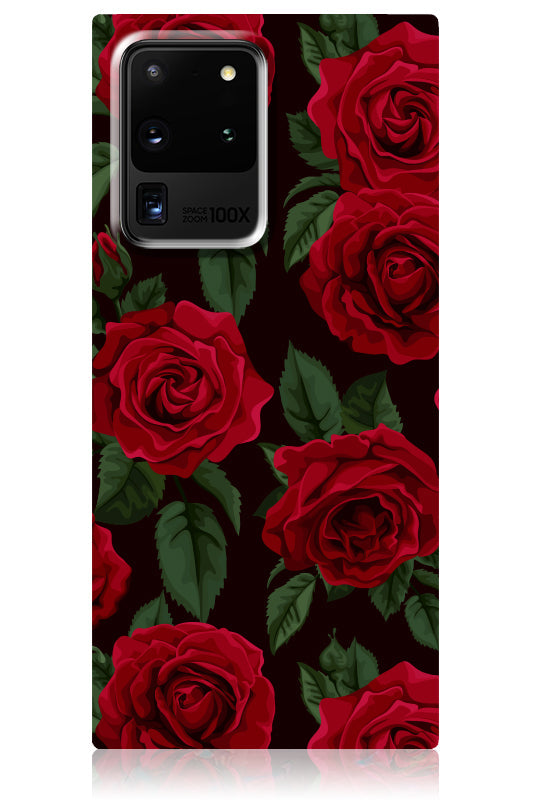 SQUARE? Rose Print Galaxy Case