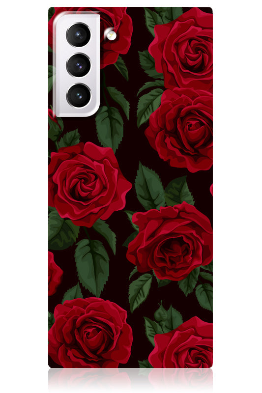 SQUARE? Rose Print Galaxy Case