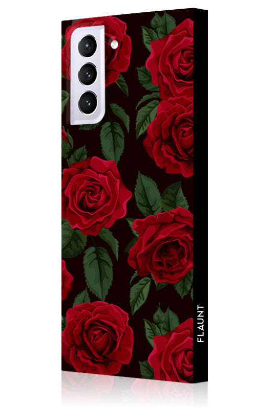 SQUARE? Rose Print Galaxy Case