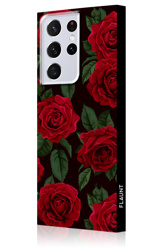 SQUARE? Rose Print Galaxy Case