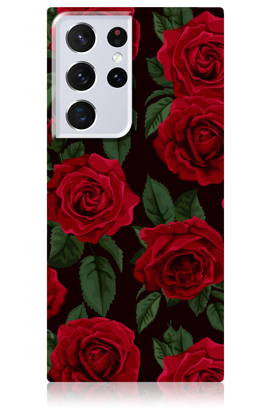 SQUARE? Rose Print Galaxy Case