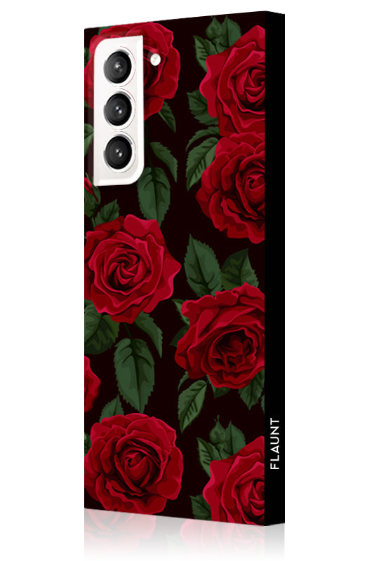 SQUARE? Rose Print Galaxy Case