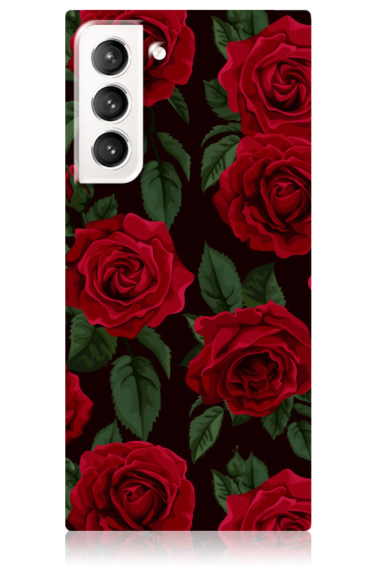 SQUARE? Rose Print Galaxy Case