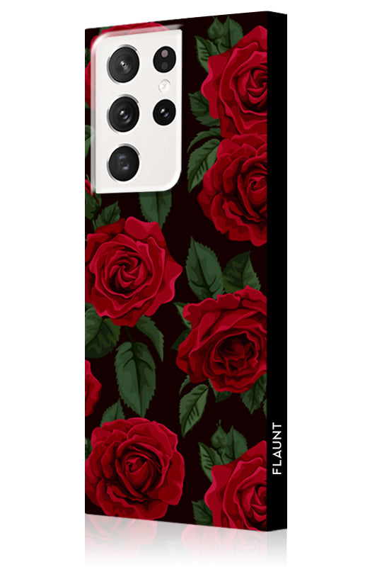 SQUARE? Rose Print Galaxy Case