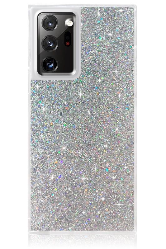 SQUARE? Silver Glitter Galaxy Case