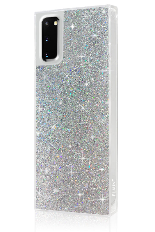 SQUARE? Silver Glitter Galaxy Case