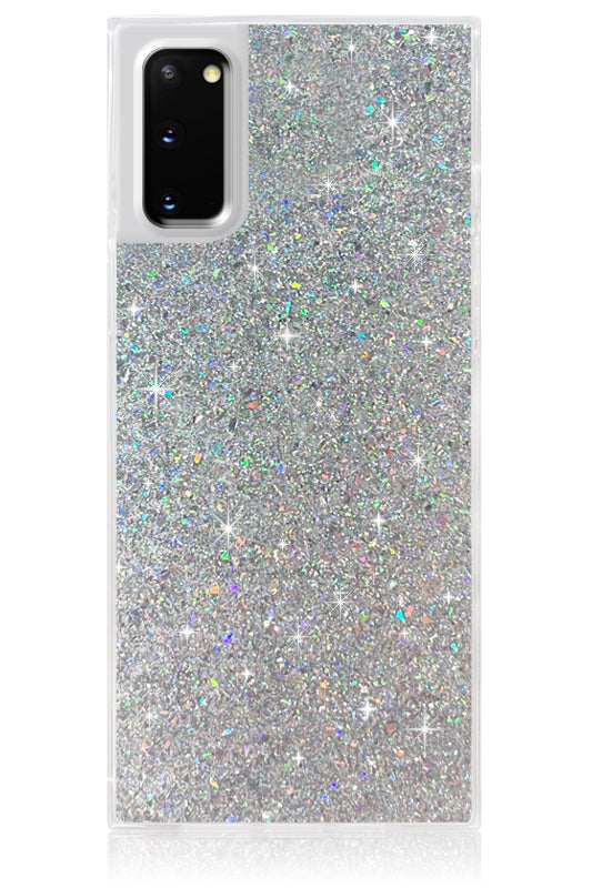 SQUARE? Silver Glitter Galaxy Case