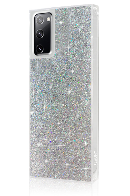 SQUARE? Silver Glitter Galaxy Case