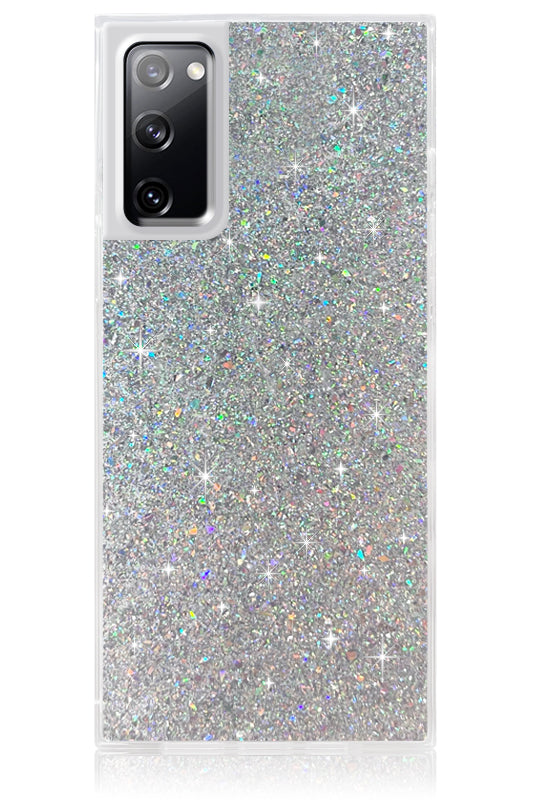 SQUARE? Silver Glitter Galaxy Case