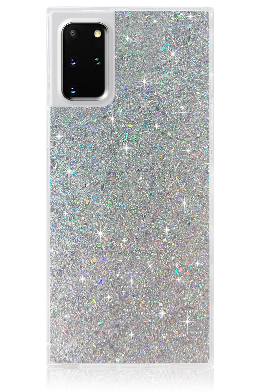 SQUARE? Silver Glitter Galaxy Case