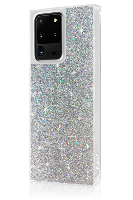 SQUARE? Silver Glitter Galaxy Case